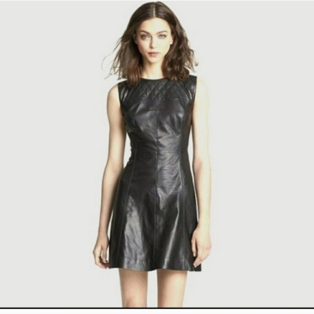 Miss Wu Leather Dress